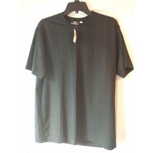 Vintage 90's Positano Crew Neck‎ Shirt Black Ribbed Large